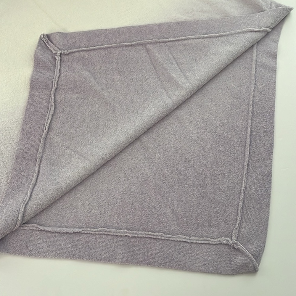 Barefoot Dreams Cream and Gray Ombre Poncho - Picture 13 of 13